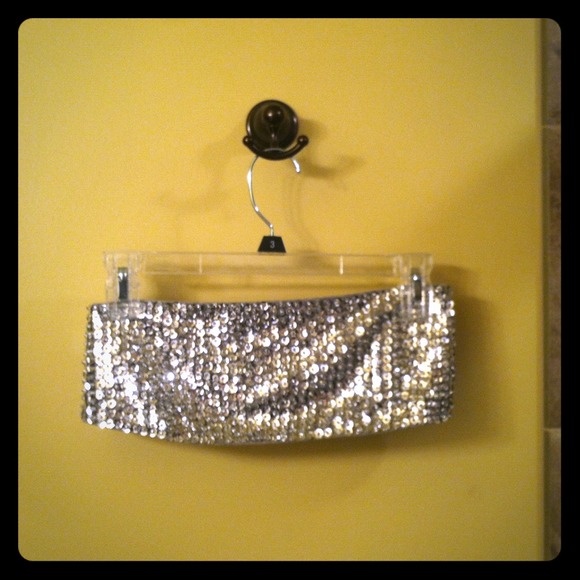 Sparkly bandeau top pink vs