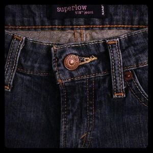 Levi's 7M superlow 518 jeans.  Worn once.
