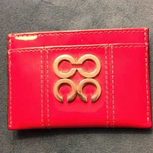 Coach patent leather card case PRICE REDUCED