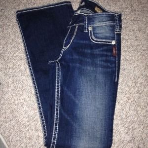 Worn twice! Silver Tuesday bootcut jeans!