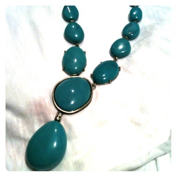 SOLD---Turquoise statement necklace --- New in box