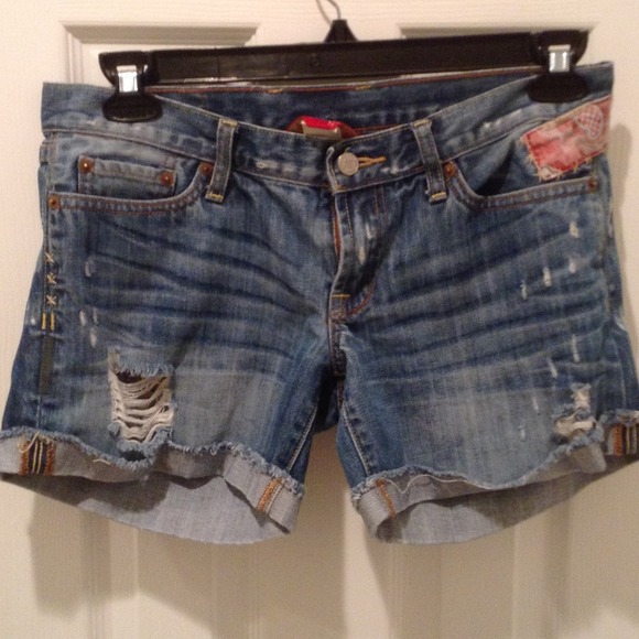 Lucky Brand denim shorts with patches