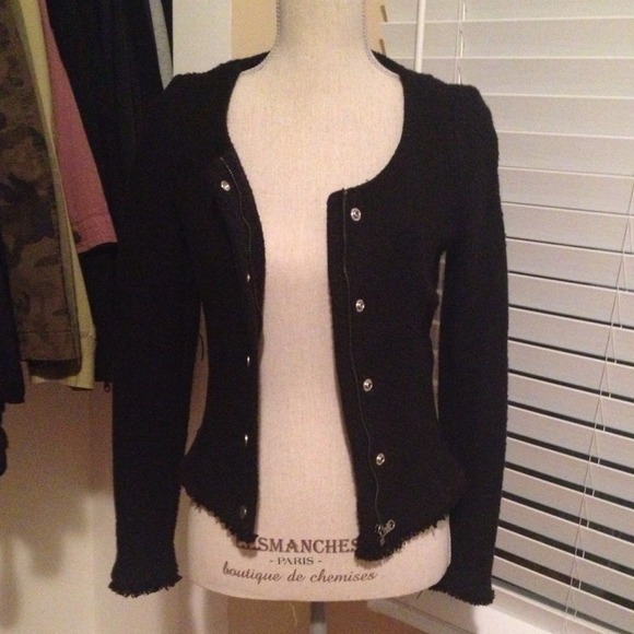 Zara tweed blazer style jacket super chic!