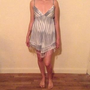 Blue and white sun dress