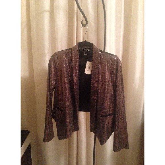Brand new sequined bronze jacket