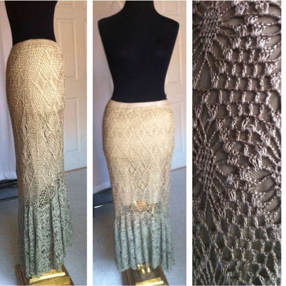 🚫Sold🚫 crochet boho free people looking skirt