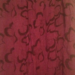 Purple scarf! With little black hearts