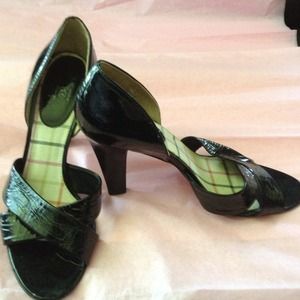 AUTHENTIC Coach patent leather sexy secretary heel