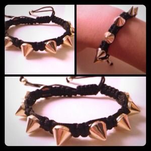 Golden spiked Bracelet!!