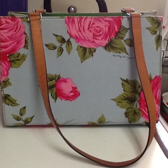 Kate Spade pink roses handbag
