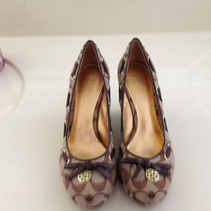Size 6 Coach wedges