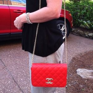New Red Designer Handbag