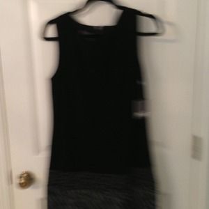 Black dress animal print lower half