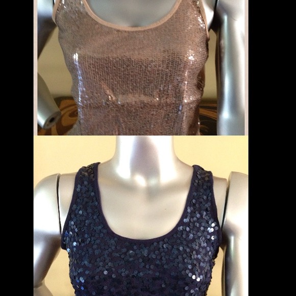 Sold in Bundle of 2 sequin Apt 9 tank tops