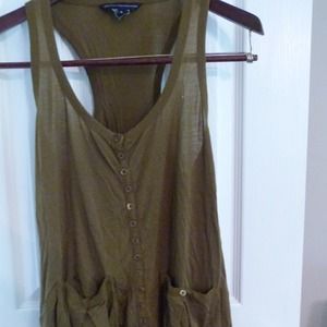 Hunter Green French Connection Top