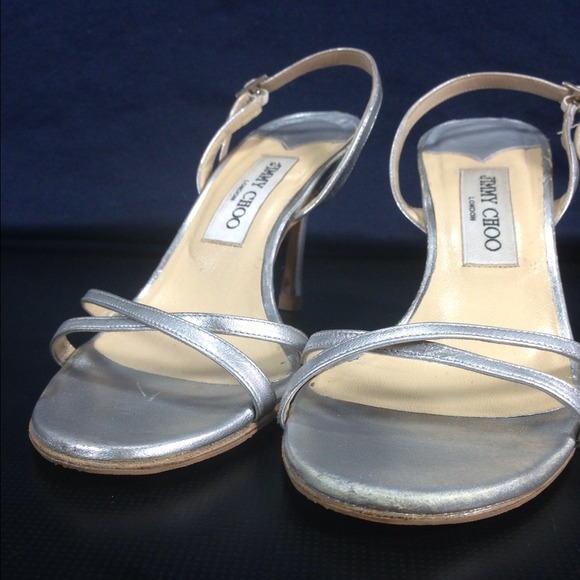 🚫Sold🚫Jimmy Choo silver slingback heels