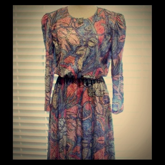 SOLD Vintage Floral Dress