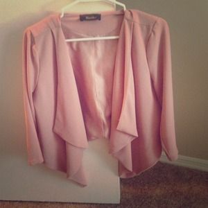 Pale pink blazer/cardigan