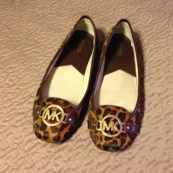 Michael Kors calf hair flats