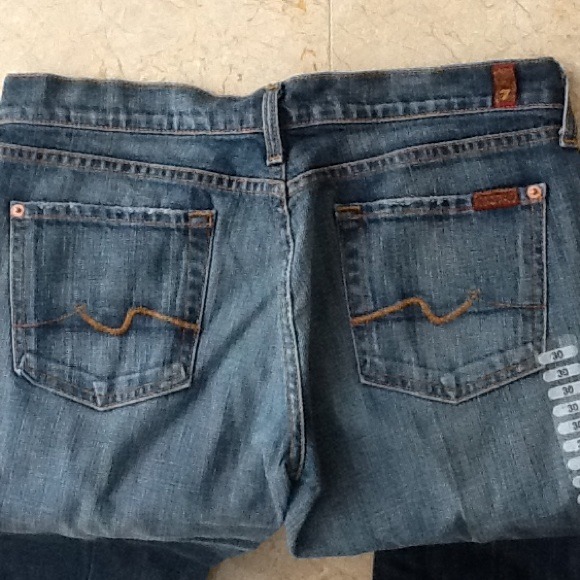 Brand New w/Tags 7 for all Mankind Wide Leg sz 30