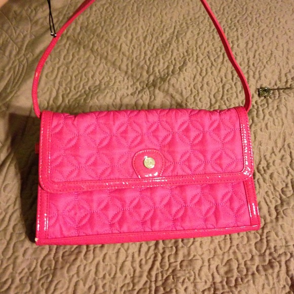 Vera Bradley pink patent purse