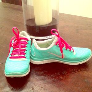 Tiffany blue Nike Free Runs