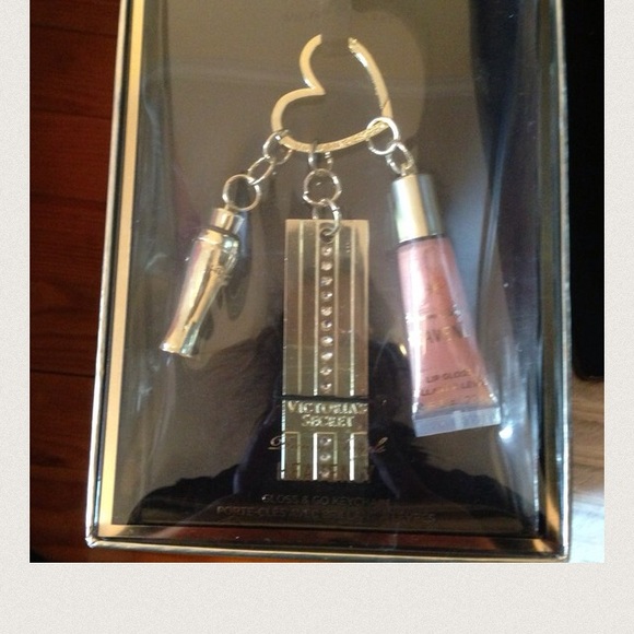 VS key chain and lipgloss