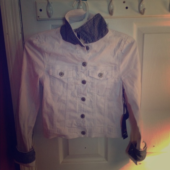 Nwt tommy girl white sailor girl button up jacket