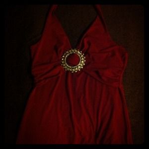Burgundy Halter Top