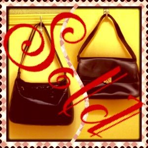 Little black purse & black leather purse