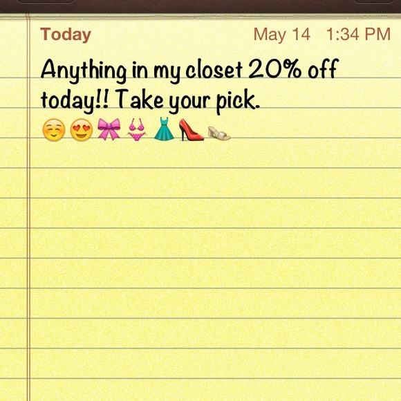 20% off an item of your choice!!