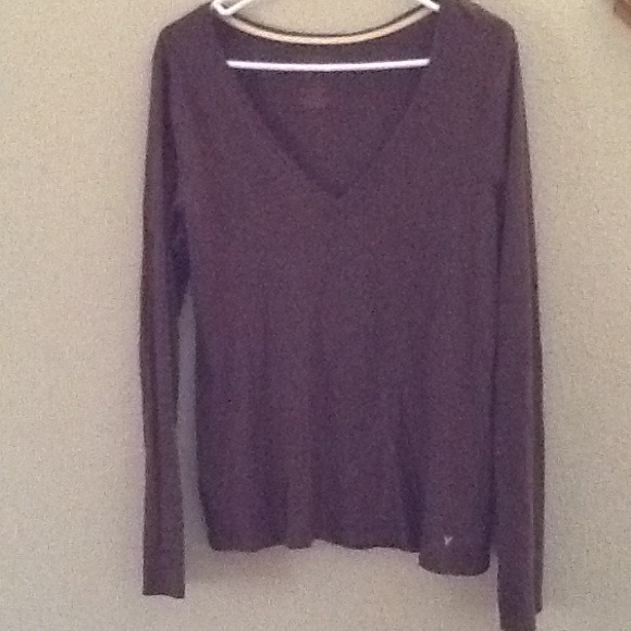 Brown long sleeved tee from AE
