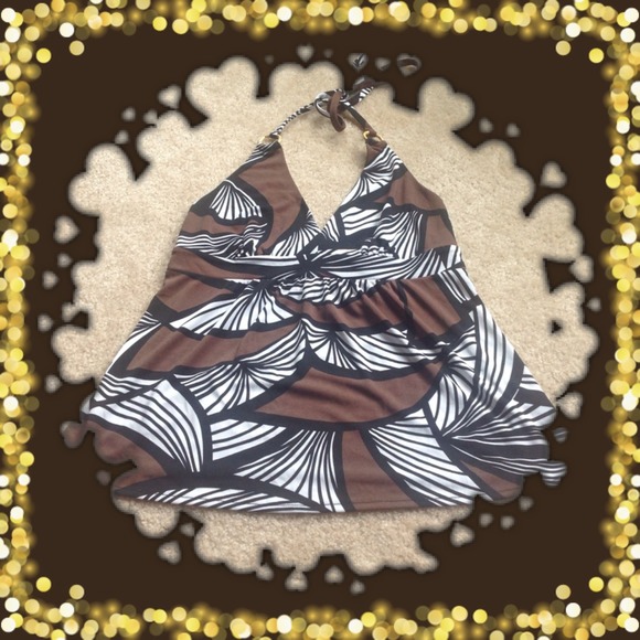 Safari printed summer halter top