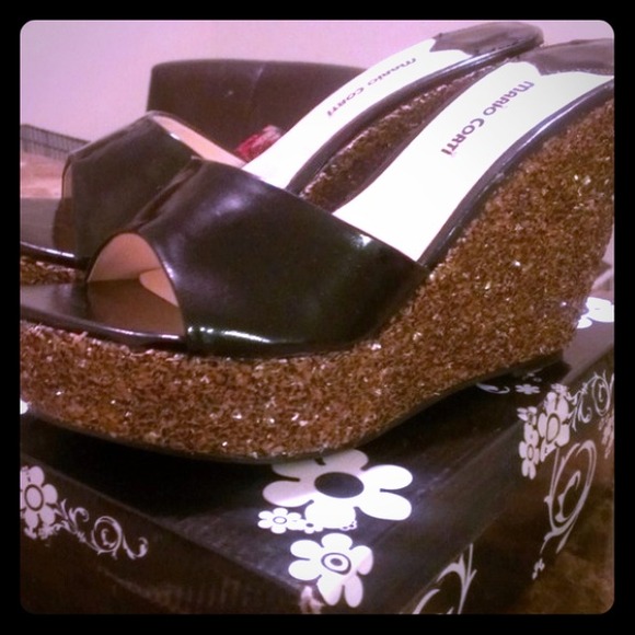 Mario corti Shoes - REDUCED ...Black wedges