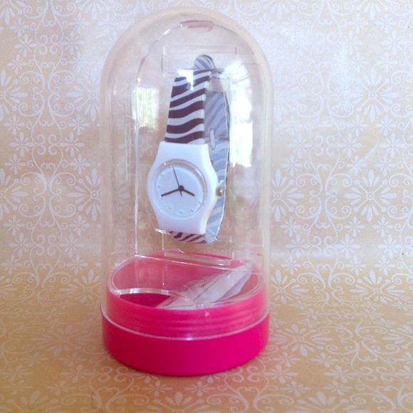 Zebra Striped-Band Watch