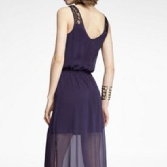 KEEPING FOR NOW😊Express Lace and Chiffon dress - Picture 2 of 4