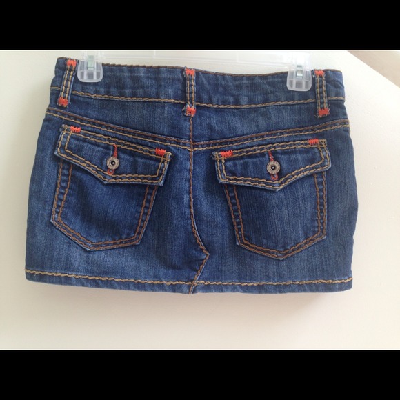 💛 Jean Skirt with Orange Stitching 💛 - Picture 2 of 2