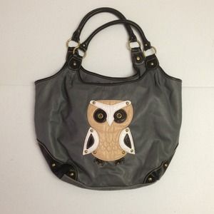 OWL synthetic leather shoulder bag