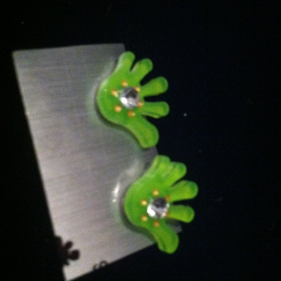 Gifted! in bundle! Lime Green studs