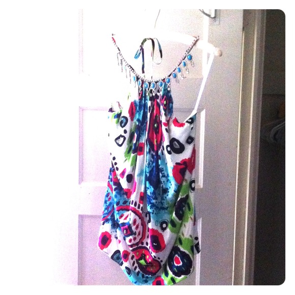 Abstract Colorful Glamor Blouse