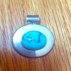 Sterling silver & turquoise pendant