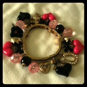 Authentic Betsey Johnson charm bracelet