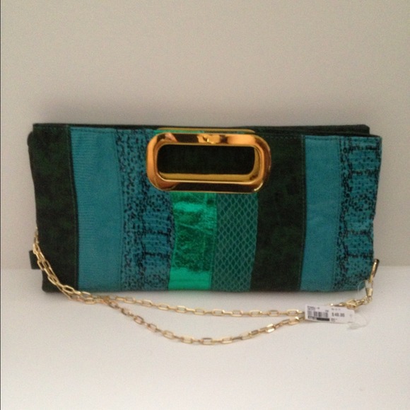 Gorgeous Faux alligator skin clutch