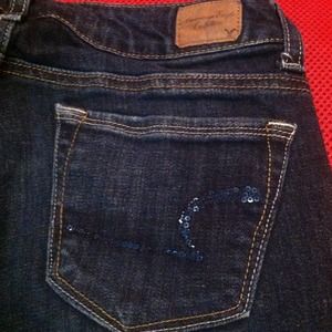 American eagle sparkle butt jeans