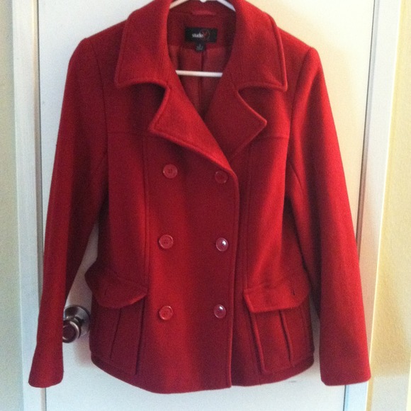 Adorable 'StudioY' Red Peacoat!