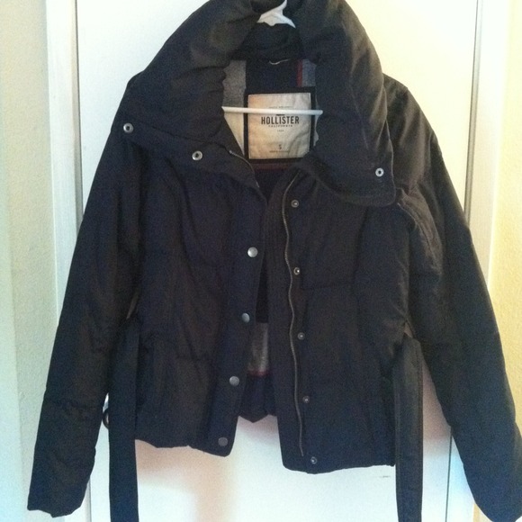Belted Hollister Down Coat.
