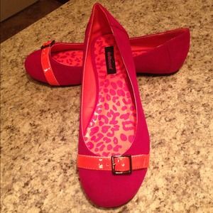 Pink & orange flats