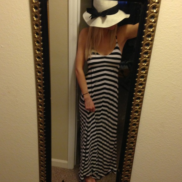 Black/White Maxi Dress