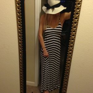 Black/White Maxi Dress