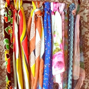 9 vintage scarves